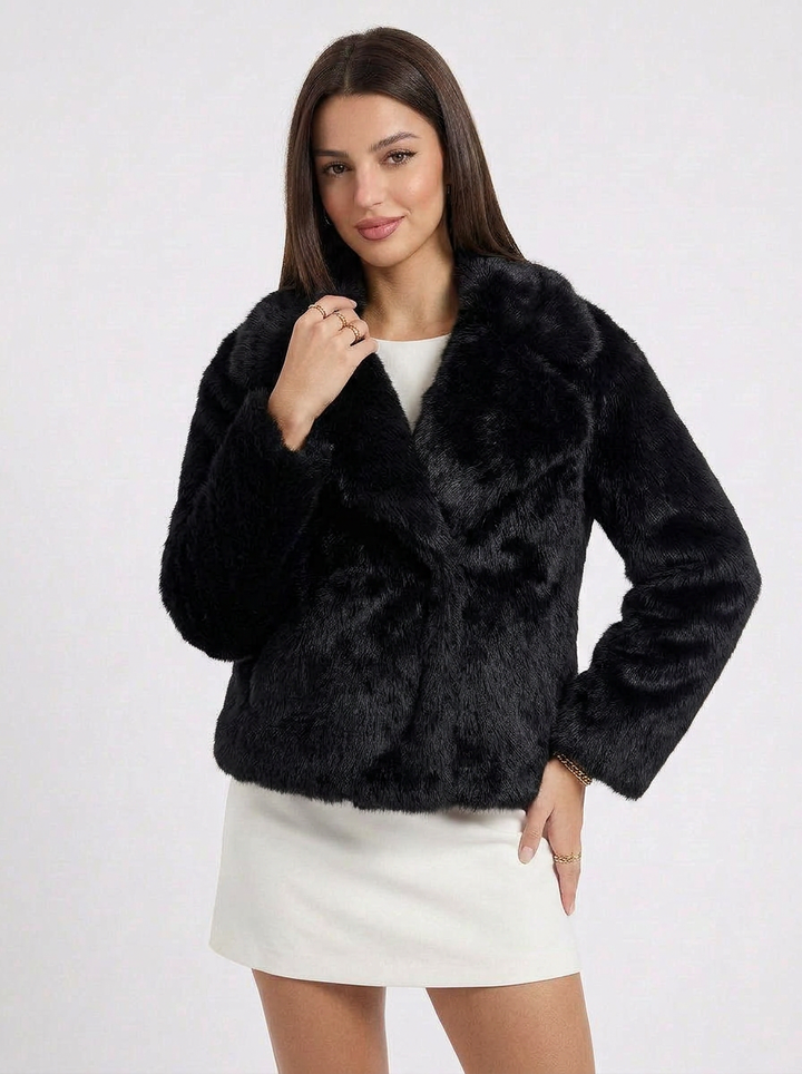 Penelope | Women's Cropped Faux Fur Jacket