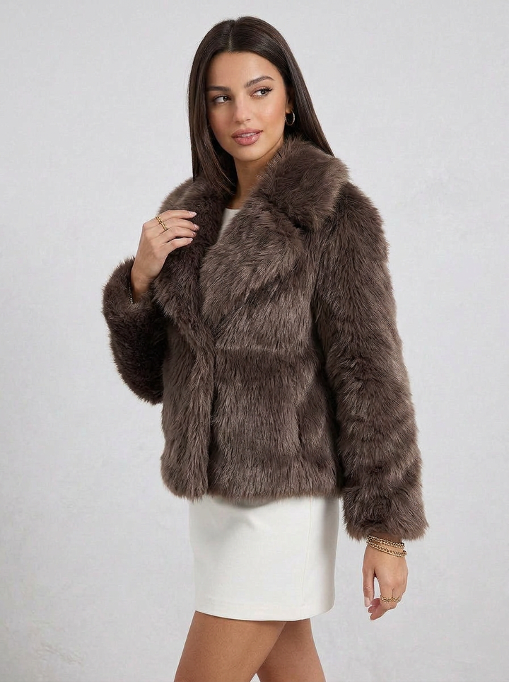 Penelope | Women's Cropped Faux Fur Jacket