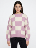 Penelope | Women's Oversized Checkerboard Knit Jumper