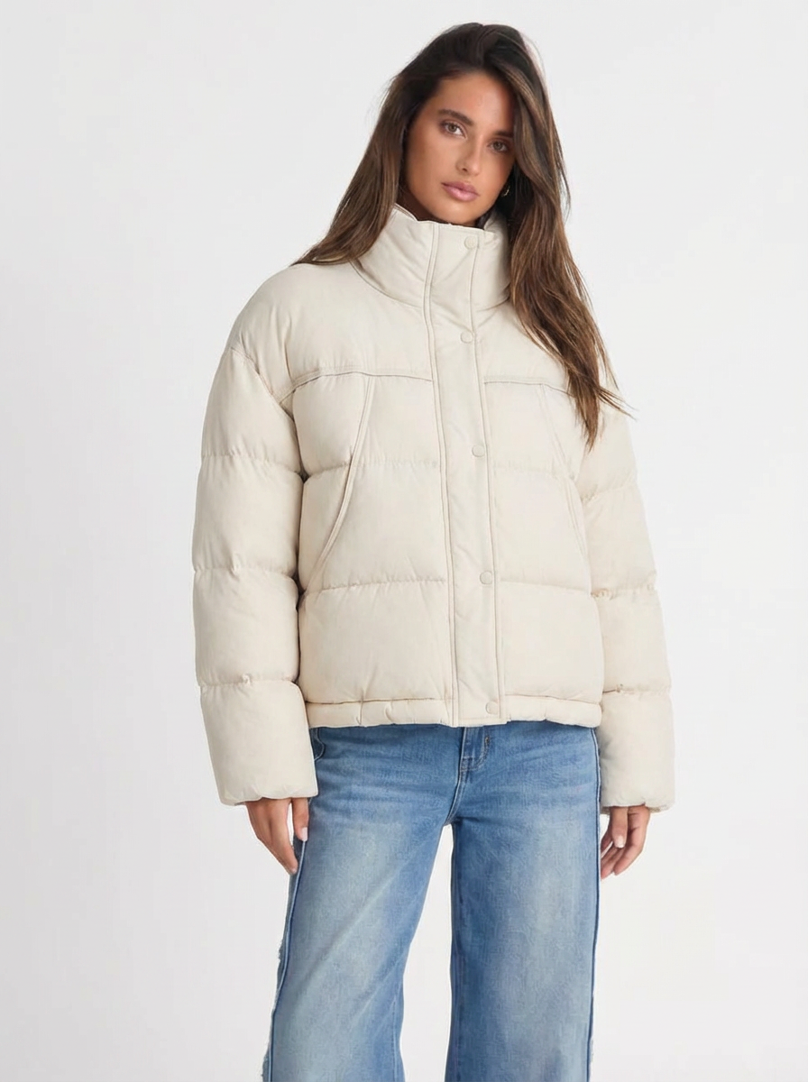 Penny | Women's Quilted  Cropped Puffer Jacket