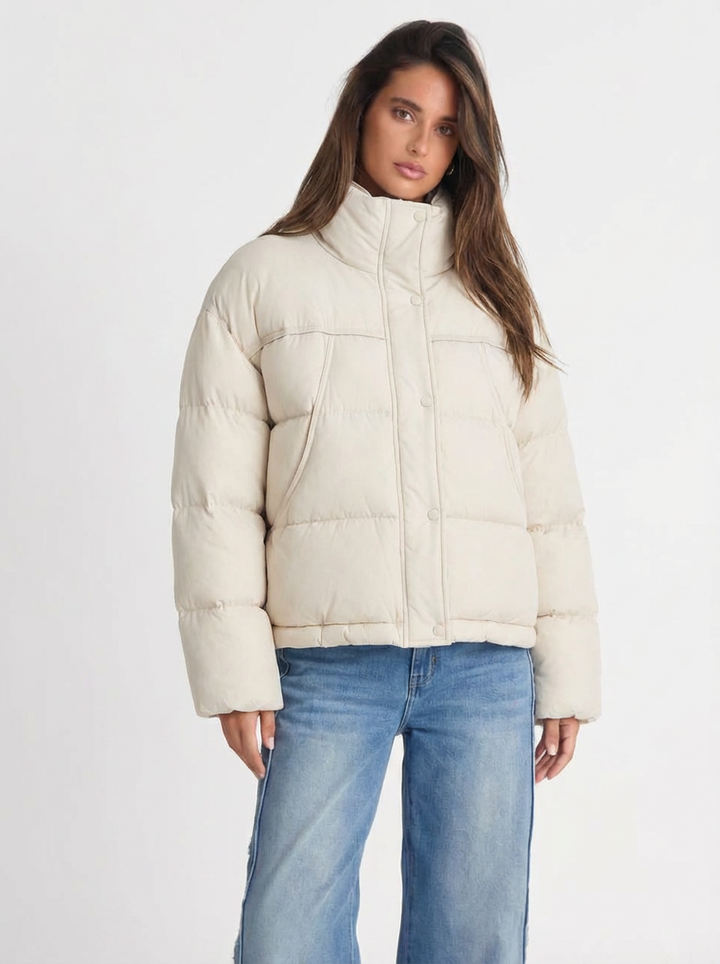 Penny | Women's Quilted  Cropped Puffer Jacket