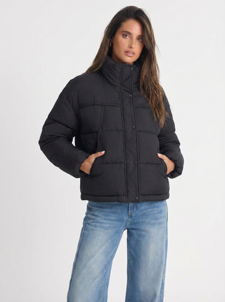 Penny | Women's Quilted  Cropped Puffer Jacket 4