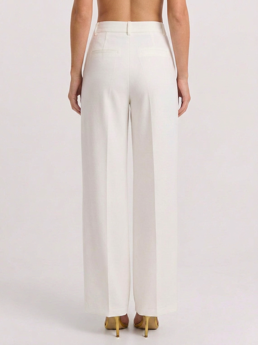 Petra | Women's Wide Leg Trousers High Waist Pleated Tailored