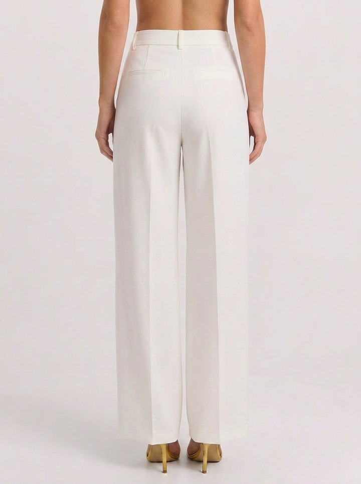 Petra | Women's Wide Leg Trousers High Waist Pleated Tailored