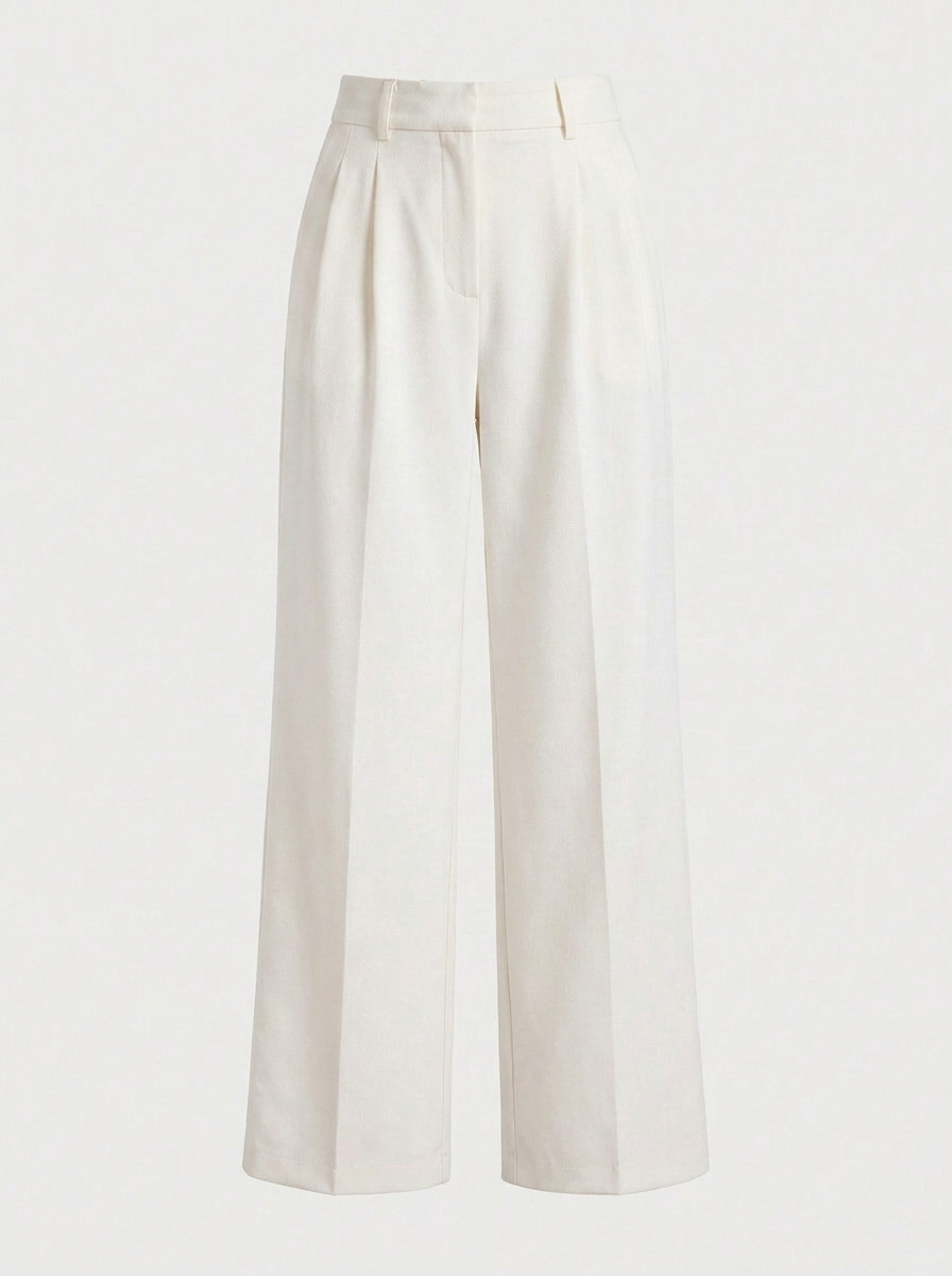 Petra | Women's Wide Leg Trousers High Waist Pleated Tailored