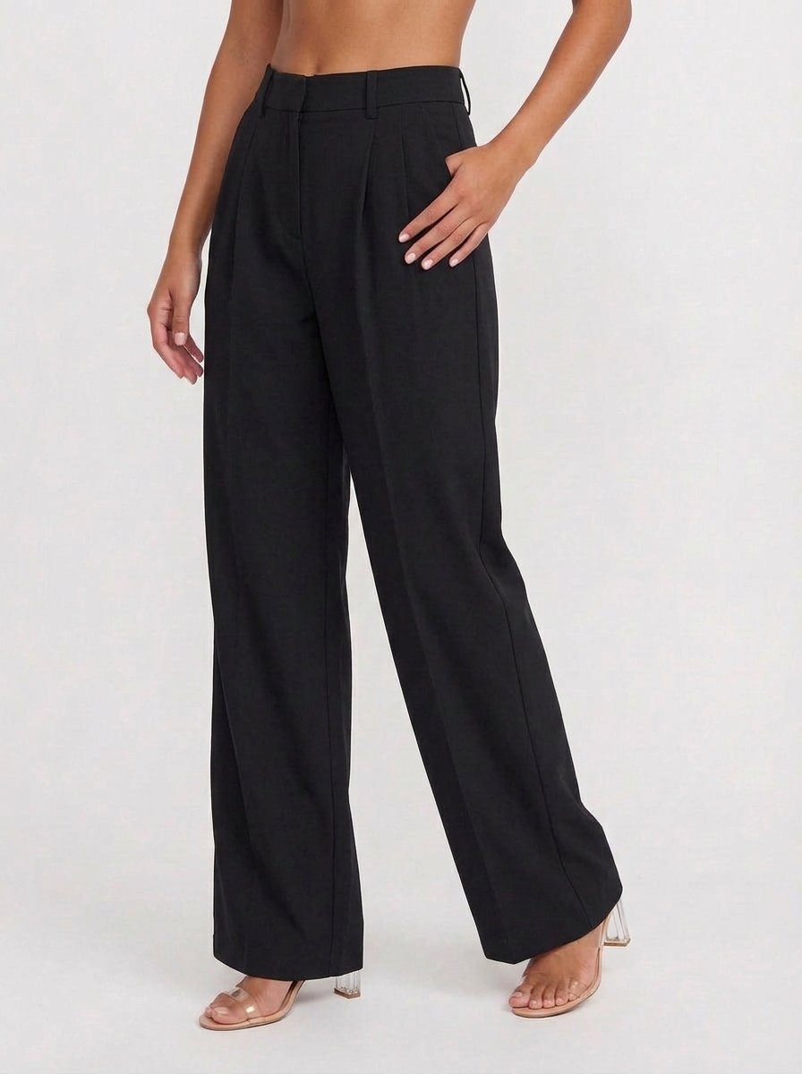 Petra | Women's Wide Leg Trousers High Waist Pleated Tailored
