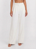 Petra | Women's Wide Leg Trousers High Waist Pleated Tailored