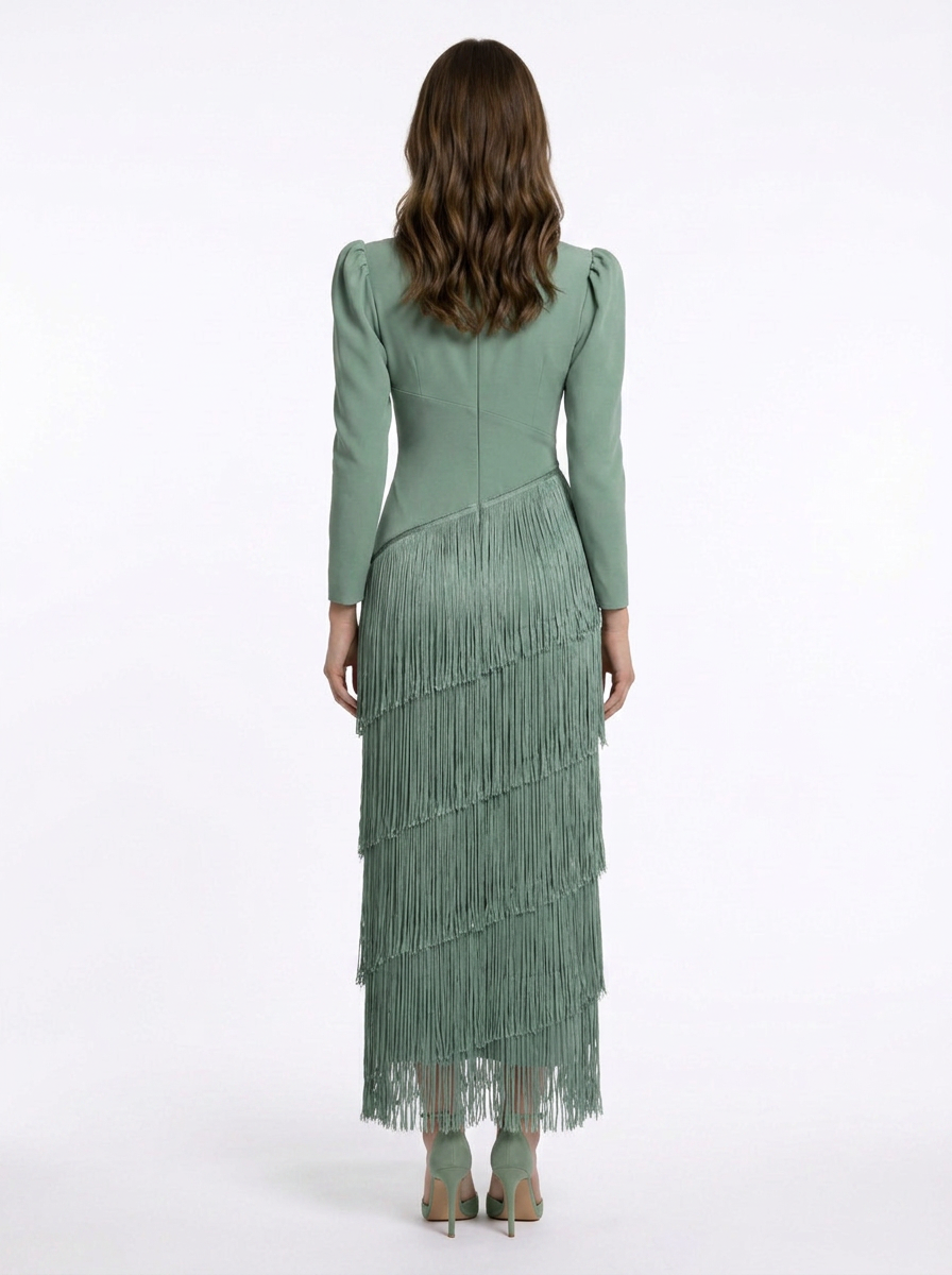 Phoebe | Fringe Maxi Dress