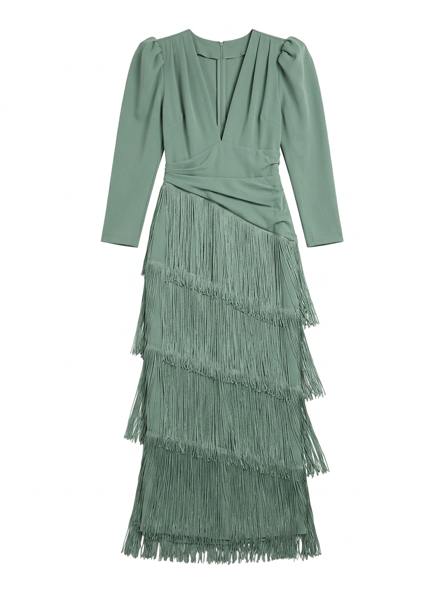 Phoebe | Fringe Maxi Dress