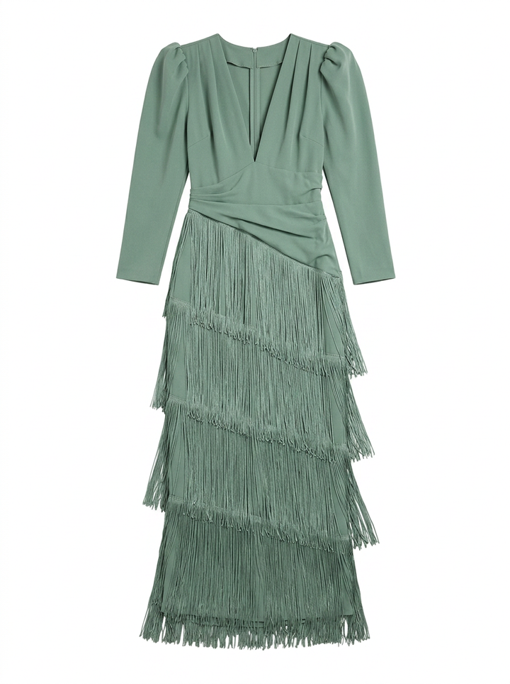 Phoebe | Fringe Maxi Dress