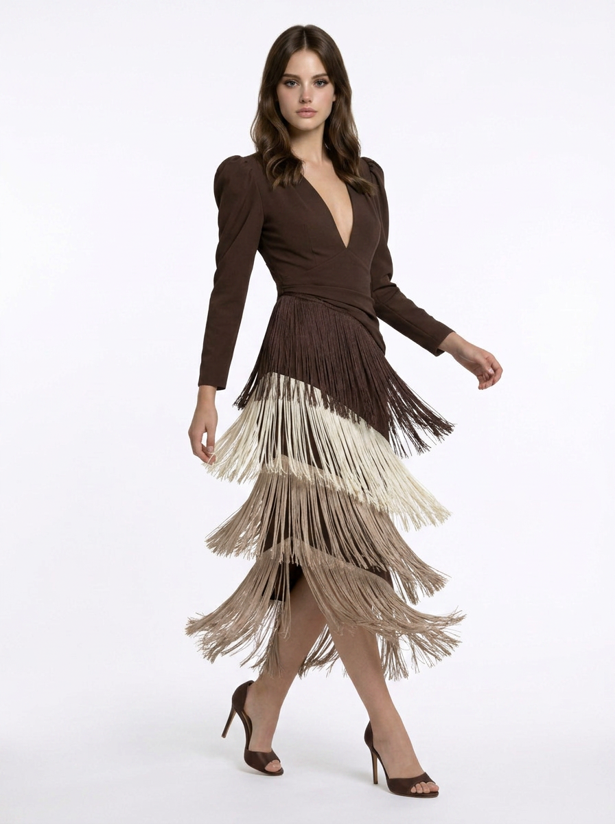 Phoebe | Fringe Maxi Dress
