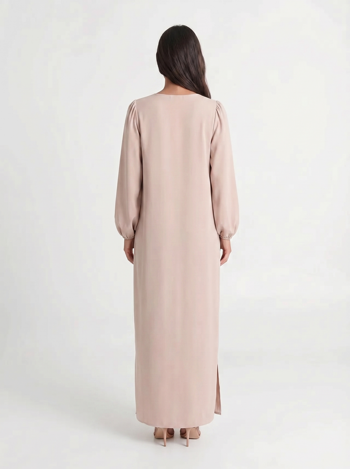 Phoebe | Long Sleeve Dress with V-Neck