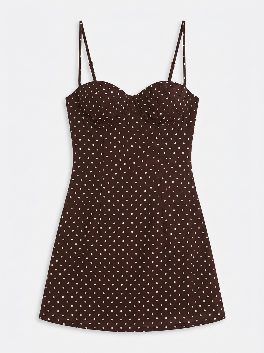 Phoebe | Polka Dot Bustier Mini Dress