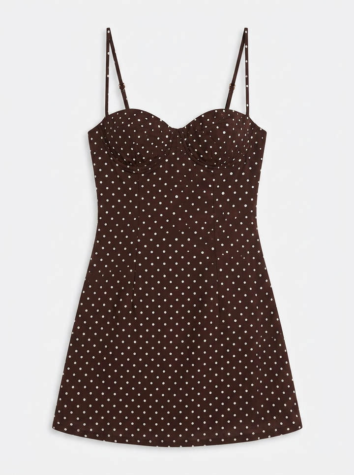 Phoebe | Polka Dot Bustier Mini Dress