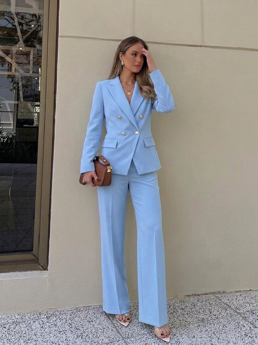 Phoebe | Women's Double Breasted Blazer Set
