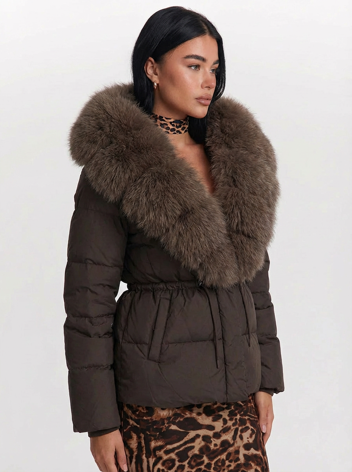 Phoebe | Women's Hooded Drawstring  Puffer Jacket 2