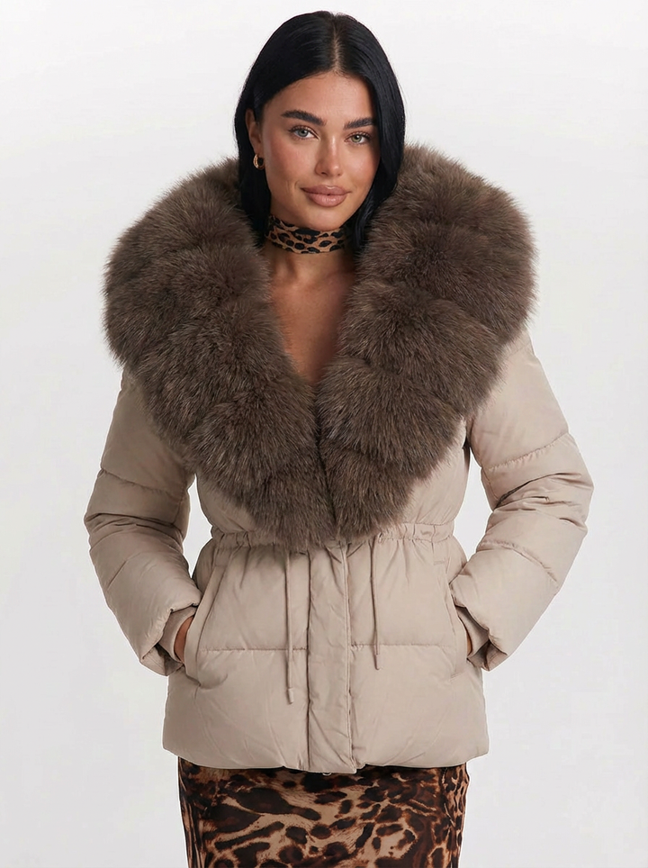 Phoebe | Women's Hooded Drawstring  Puffer Jacket 5