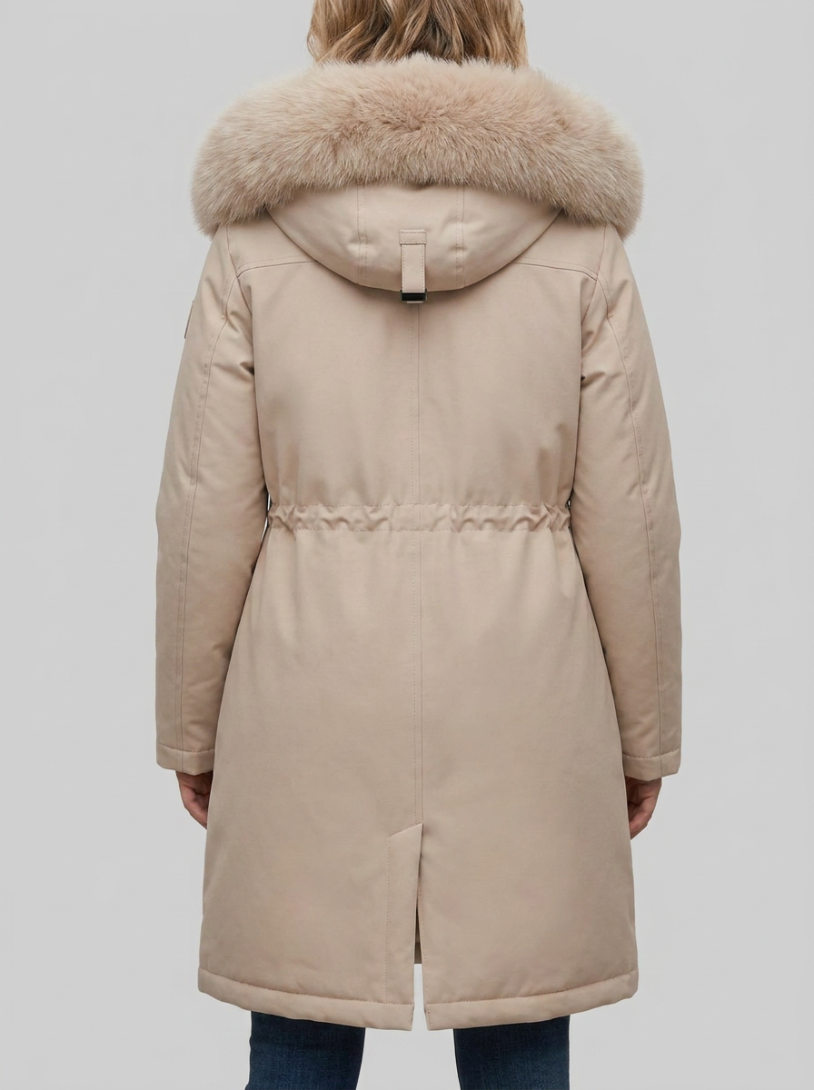 Phoebe | Women's Knee-Length Longline Quilted Hooded Coat 2