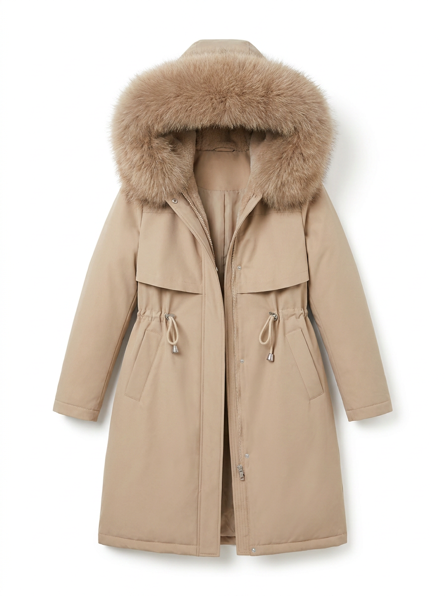 Phoebe | Women's Knee-Length Longline Quilted Hooded Coat 3