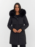 Phoebe | Women's Knee-Length Longline Quilted Hooded Coat 6