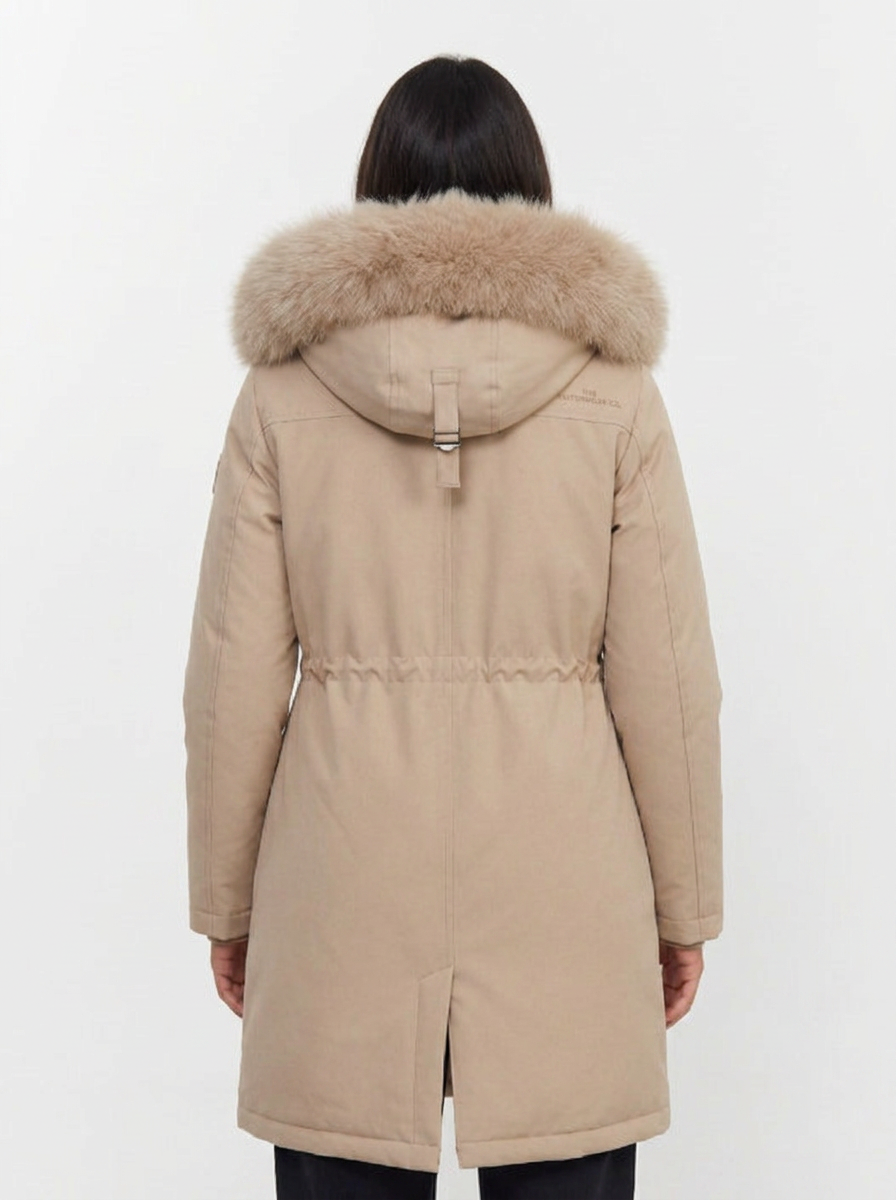Phoebe | Women's Knee-Length Longline Quilted Hooded Coat