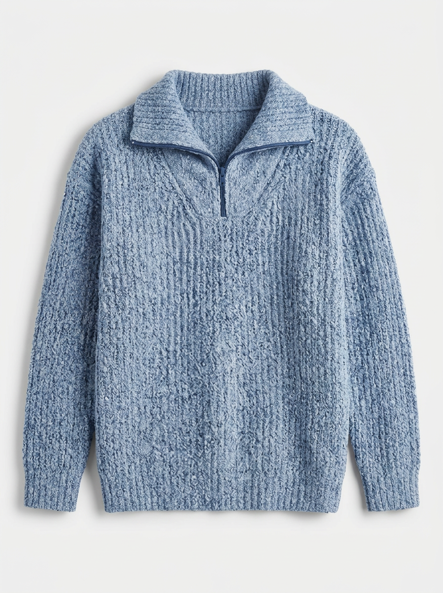 Phoebe | Women's Oversized Half Zip Knit Jumper