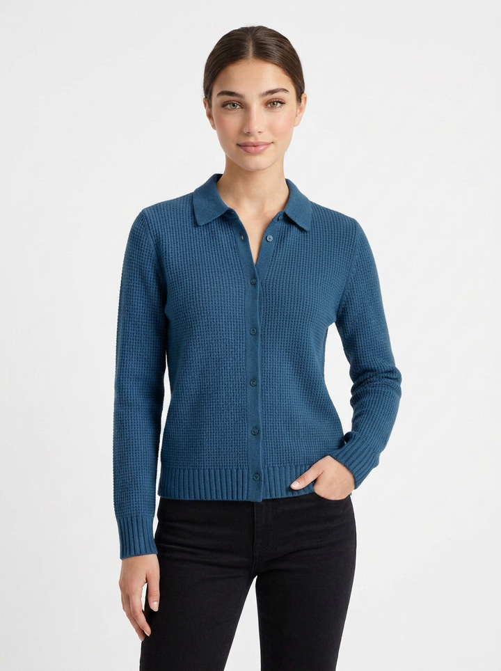 Phoebe | Women's Textured Knit Cardigan
