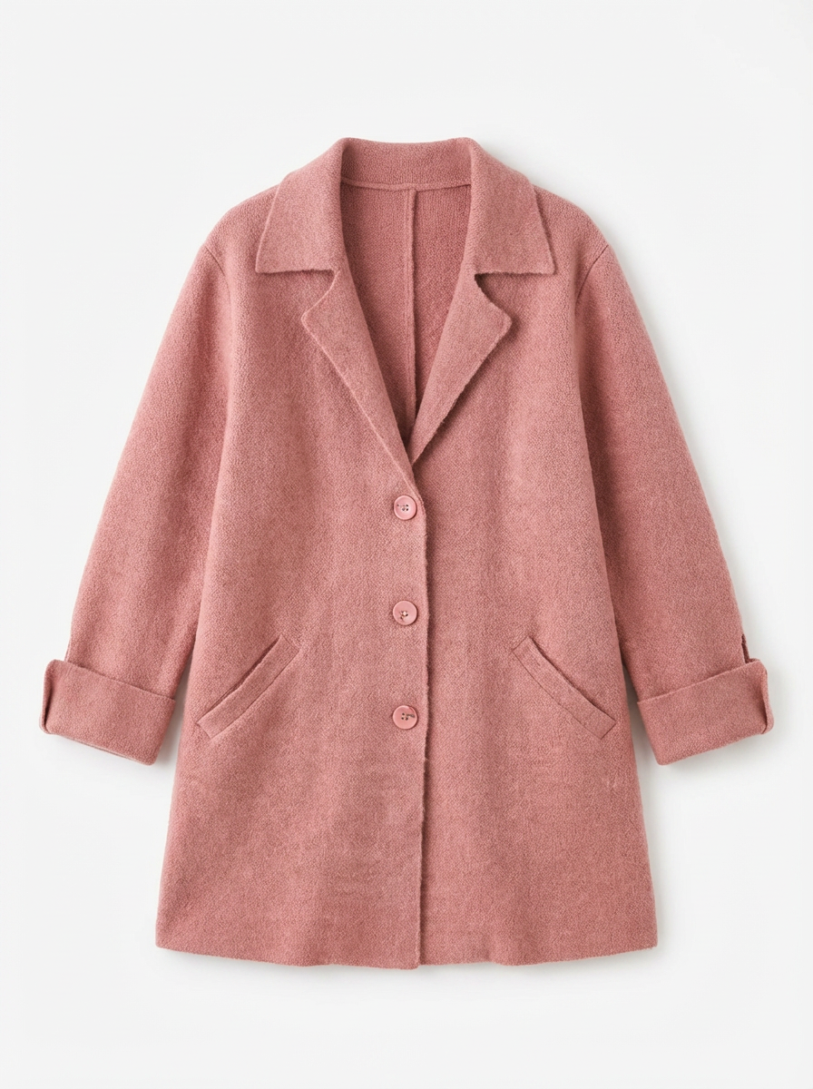 Piper | Women's Notch Lapel Button Front Longline Coat 3
