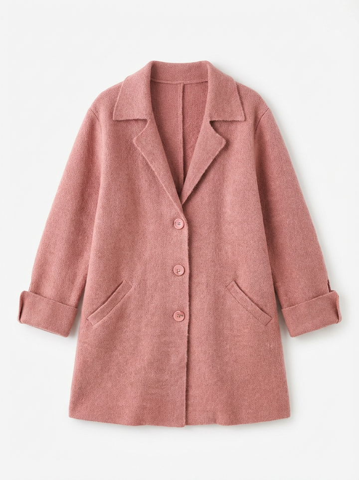 Piper | Women's Notch Lapel Button Front Longline Coat 3