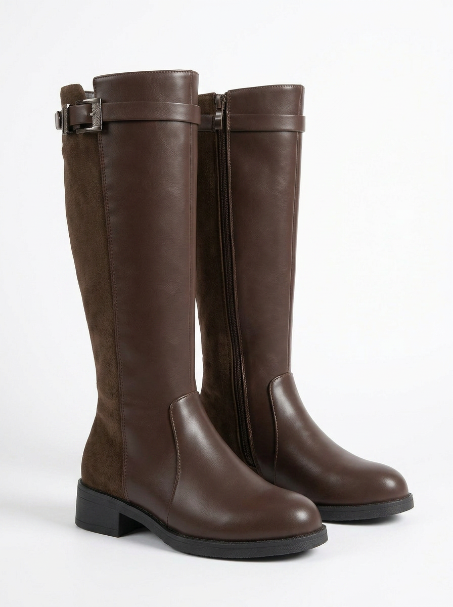 Quinn | Women's Knee High Boots Block Heel