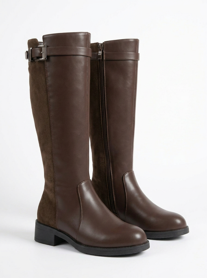 Quinn | Women's Knee High Boots Block Heel
