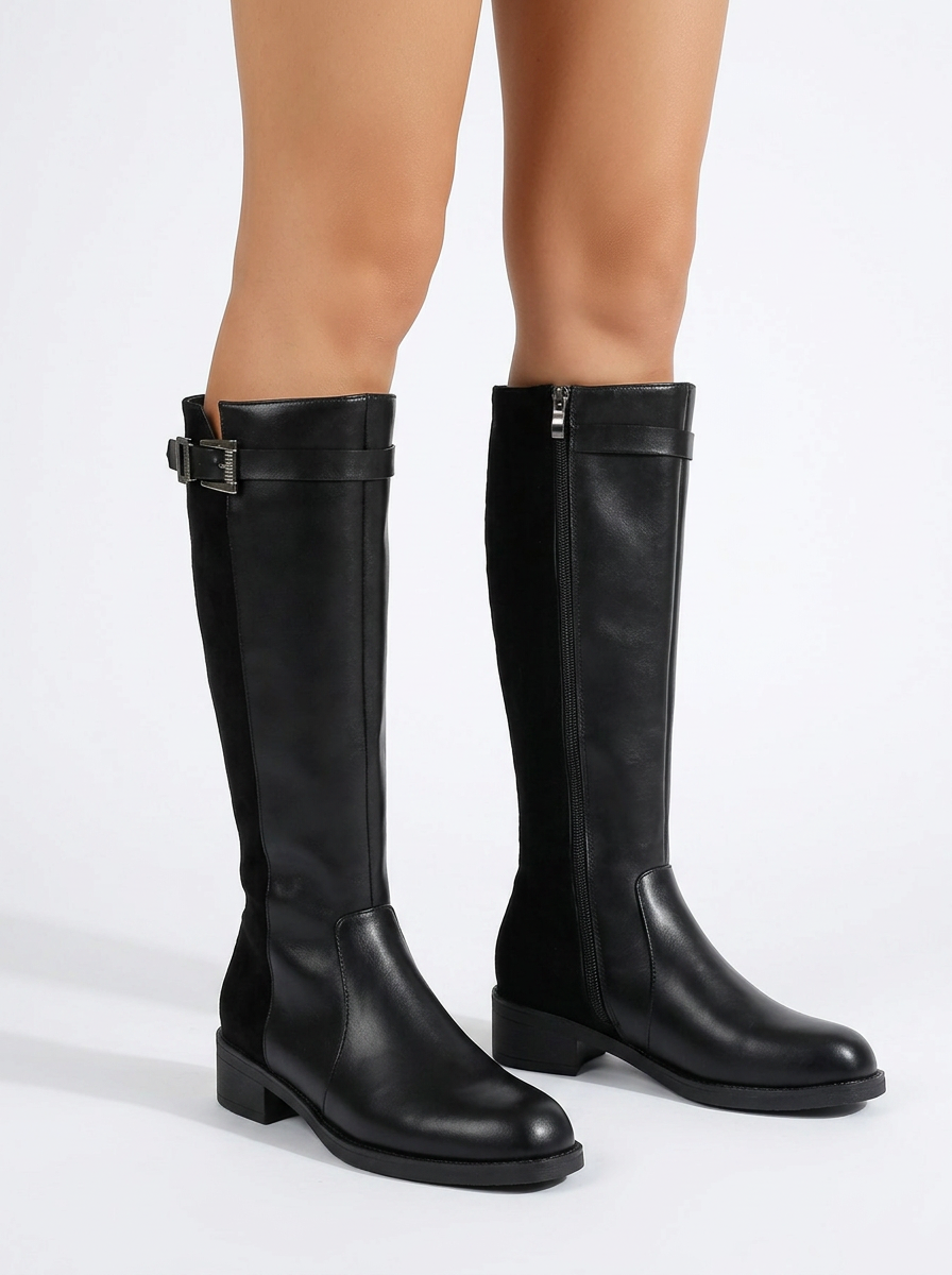 Quinn | Women's Knee High Boots Block Heel