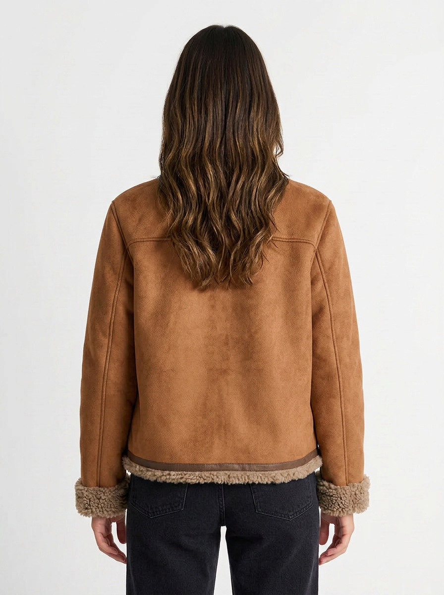 Quinn | Women's Sherpa-Lined Shearling Jacket