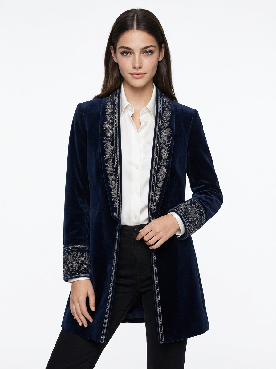Quinn | Women's Velvet Blazer
