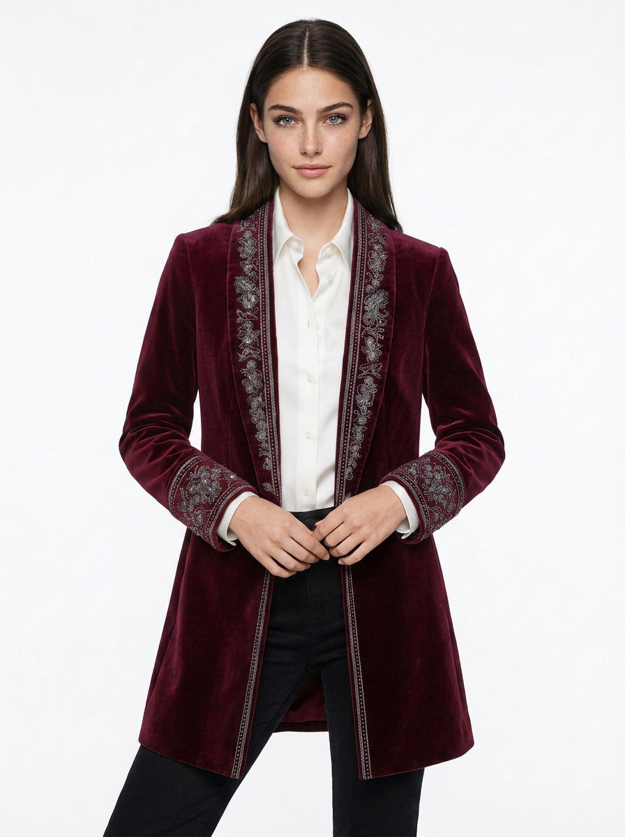 Quinn | Women's Velvet Blazer