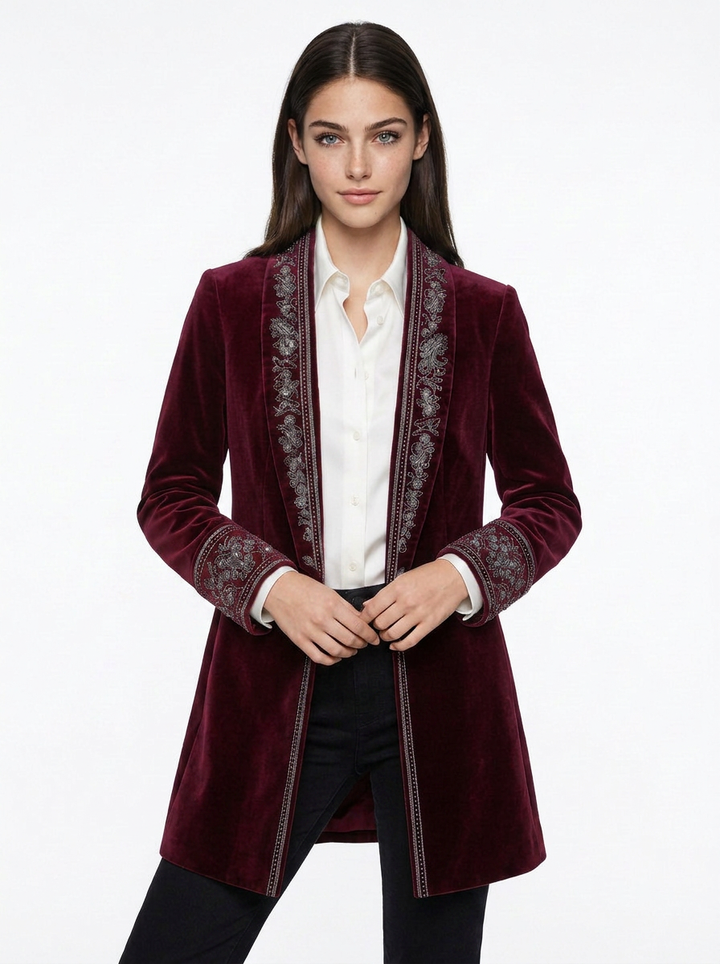 Quinn | Women's Velvet Blazer