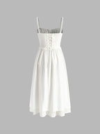 Ruffle Hem Midi Dress | Sylvie