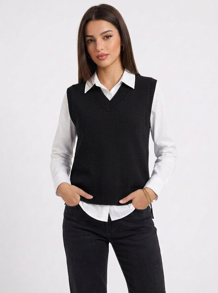 Rylee | Women's Knitted Vest with V Neck