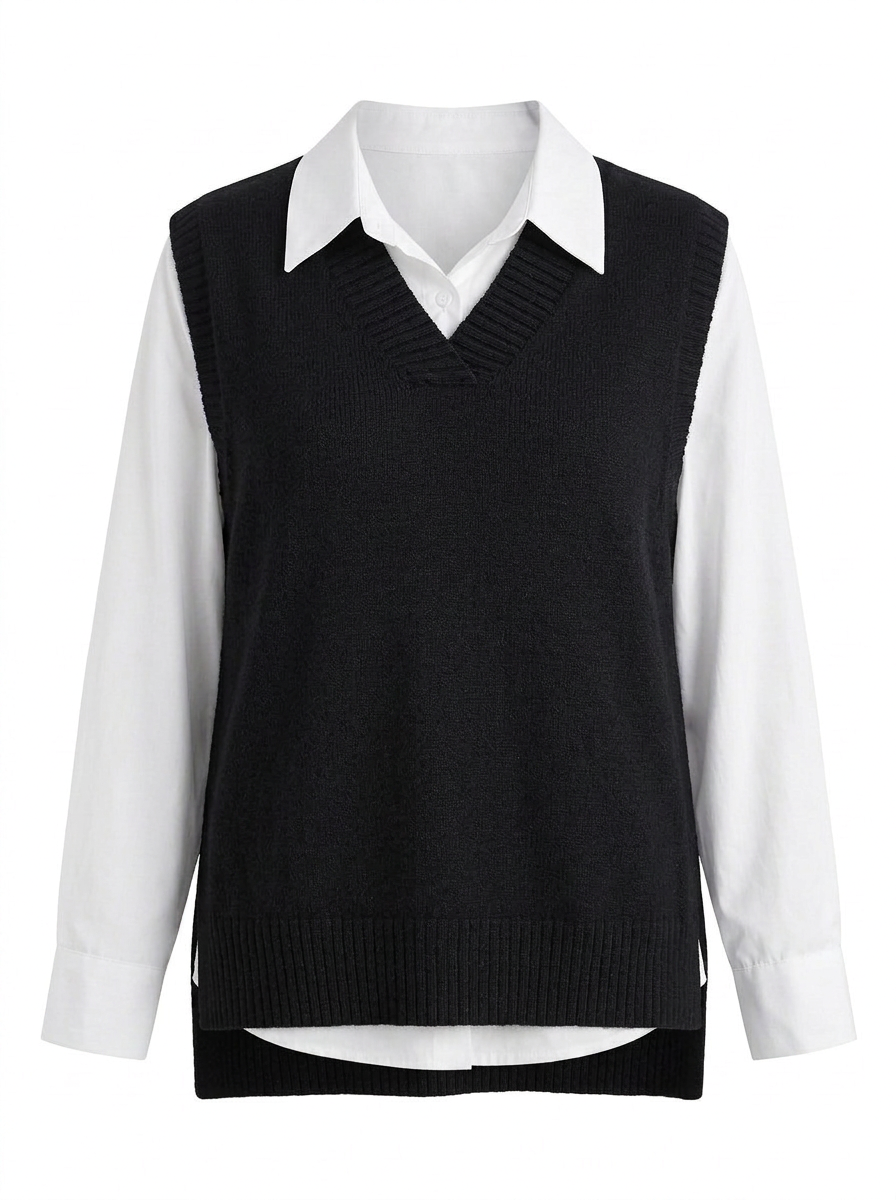 Rylee | Women's Knitted Vest with V Neck