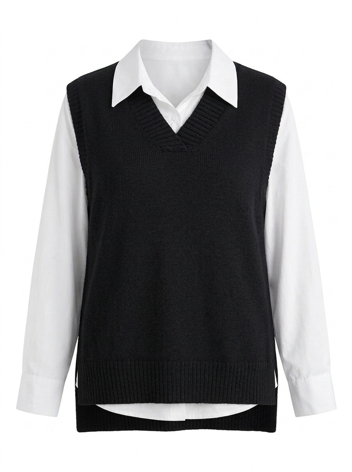 Rylee | Women's Knitted Vest with V Neck