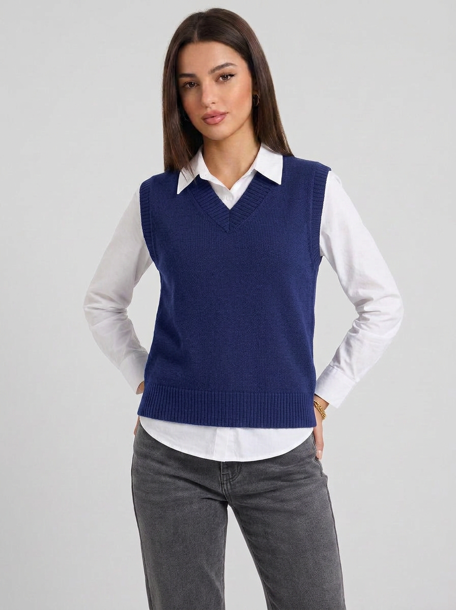 Rylee | Women's Knitted Vest with V Neck