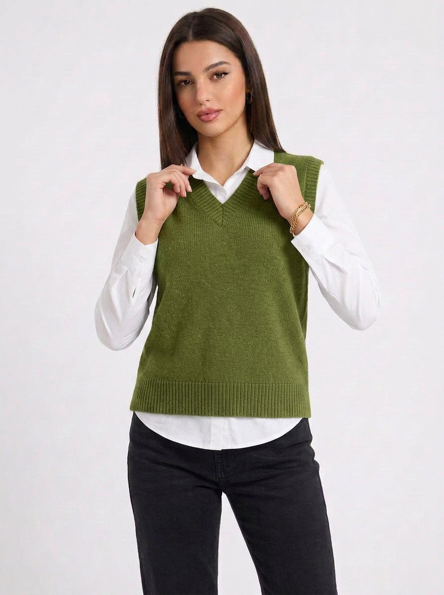 Rylee | Women's Knitted Vest with V Neck