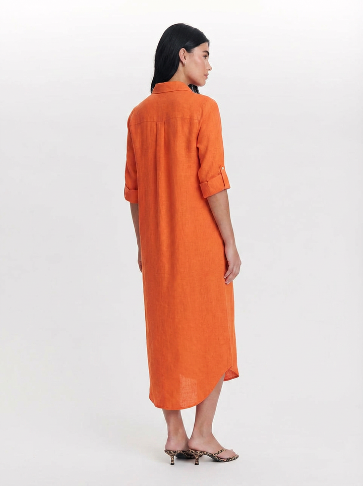 Sadie | Women's Button Down Long Sleeve Shirt Dress 2