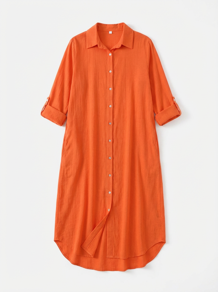 Sadie | Women's Button Down Long Sleeve Shirt Dress 3