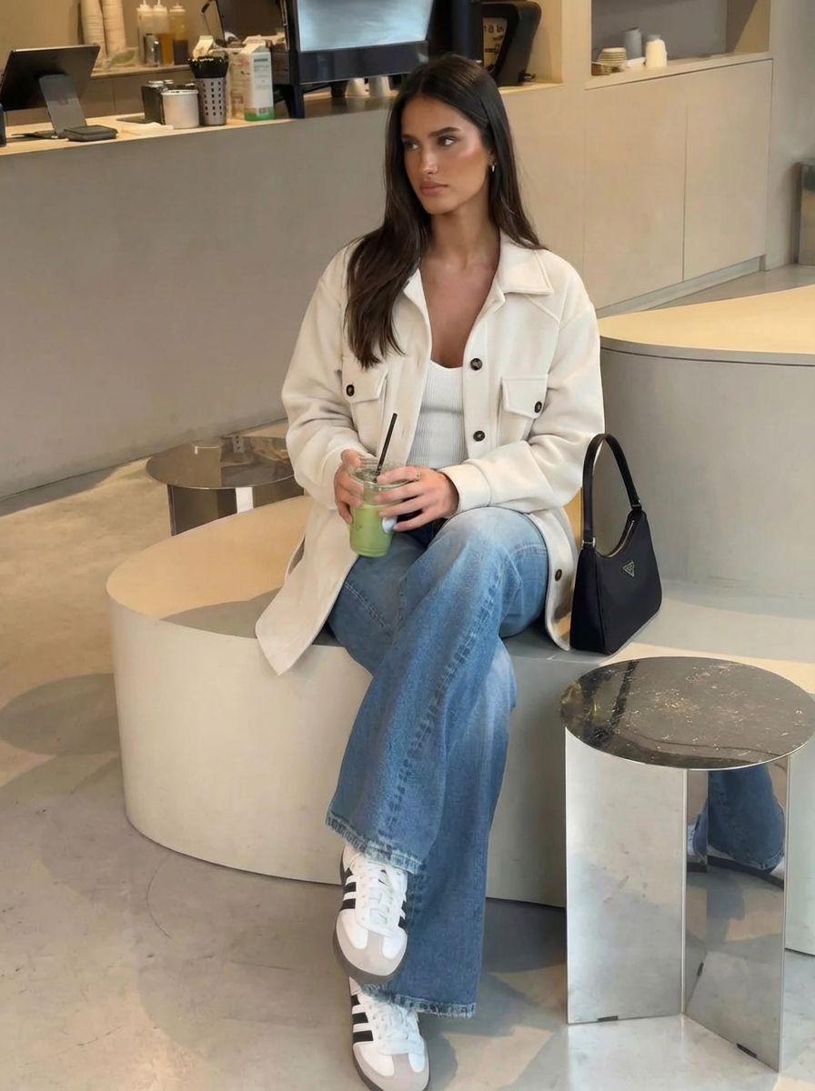 Sadie | Women's Button Down Oversized Shacket 1