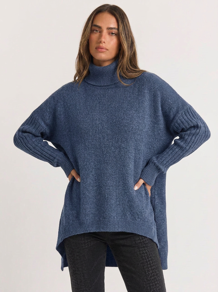 Sadie | Women's Cashmere Knit Sweater Turtleneck