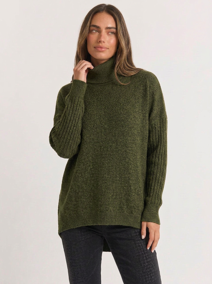 Sadie | Women's Cashmere Knit Sweater Turtleneck