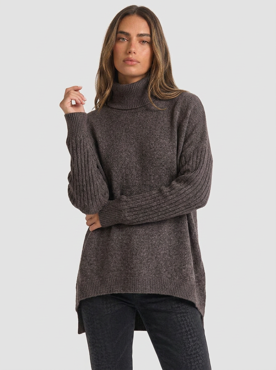 Sadie | Women's Cashmere Knit Sweater Turtleneck