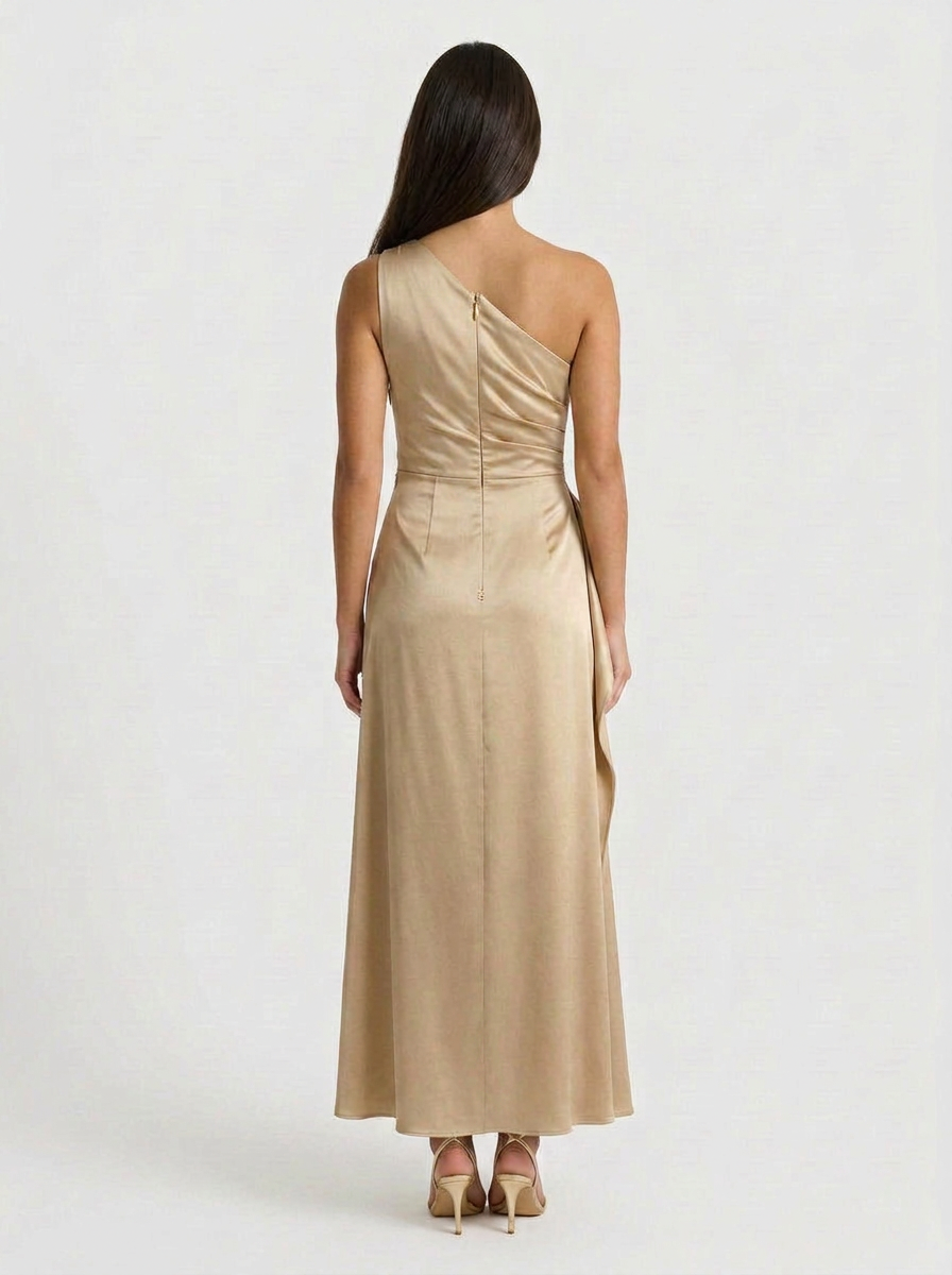 Sage | One Shoulder Midi Dress