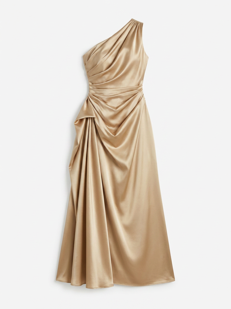 Sage | One Shoulder Midi Dress